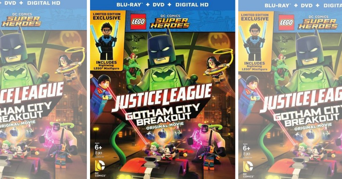 Best Buy LEGO Justice League Gotham City Breakout Blu Ray AND