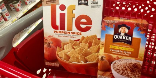 New $1/2 Quaker Life Pumpkin Spice or Gingerbread Spice Coupon + Target Deal