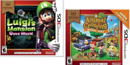 Save BIG on Popular Nintendo 3DS Games (Luigi’s Mansion, Animal Crossing & More)