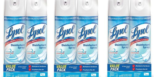 Amazon: Lysol Disinfectant Spray 2-Pack Only $5.30 Shipped (Just $2.65 Each)