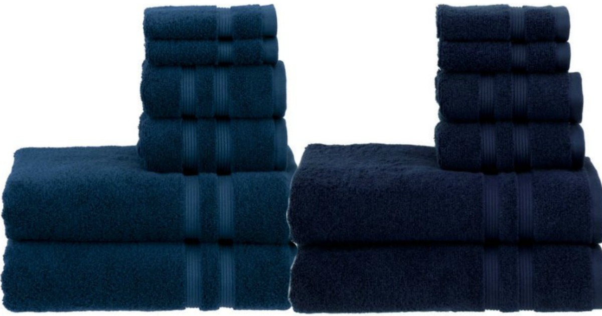 mainstays 4 pc bath towel sets