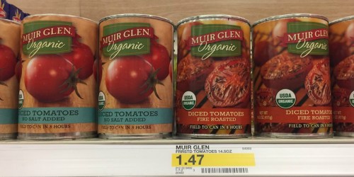 Target Shoppers! Muir Glen Organic Tomatoes and Sauce Only 68¢ Each