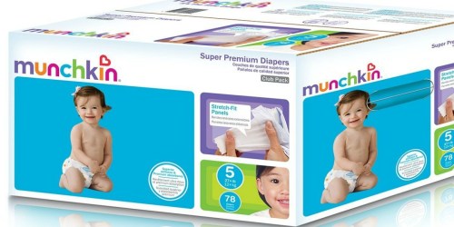 Amazon Family: Munchkin Premium Size 5 Diapers Club Box Only $6.47 Shipped (Just 8¢ Each)