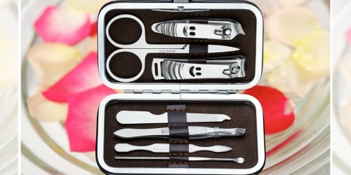 Amazon: Professional Manicure & Pedicure Set w/ Travel Case Just $6.99