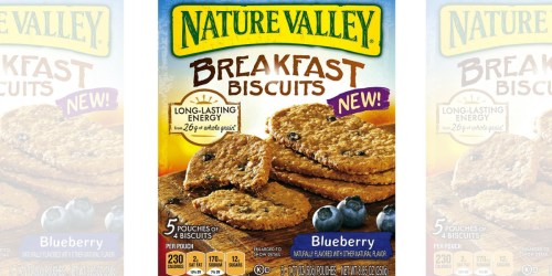 Amazon: Nature Valley Breakfast Biscuits 5-Count Box Only $1.83 Shipped (Just 37¢ Per Pouch!)