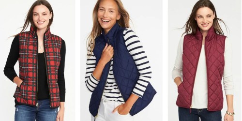 Old Navy Quilted Vests Just $15 (Regularly $35)