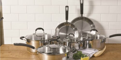 Oneida 10-Piece Stainless Steel Cookware Set Just $76.99 Shipped (Regularly $165)