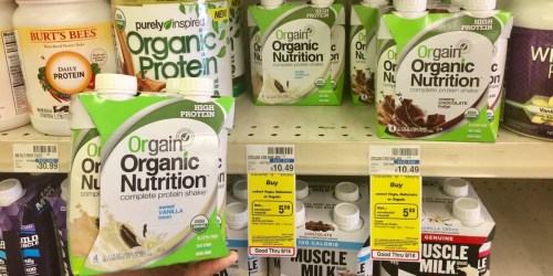 CVS: Orgain Nutritional Shakes 4-Pack Only $1.49 After Cash Back (Regularly $10.49)