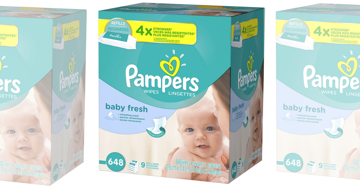 Amazon Pampers Baby Wipes 648Count Box 12.10 Shipped (Just 1.34 Per