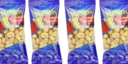 Amazon: Planters Peanuts Single Serve Bags 144-Count Only $18.21 Shipped (Just 13¢ Each)