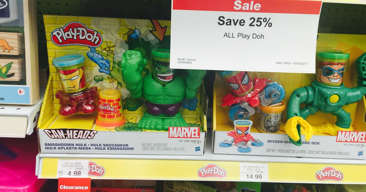Play-Doh Smashdown Hulk Featuring Marvel Can-Heads Free Shipping 