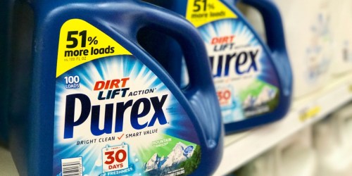 Target Shoppers! Large Purex Laundry Detergent Only $4.66 = Just 5¢ Per Load (After Gift Card)