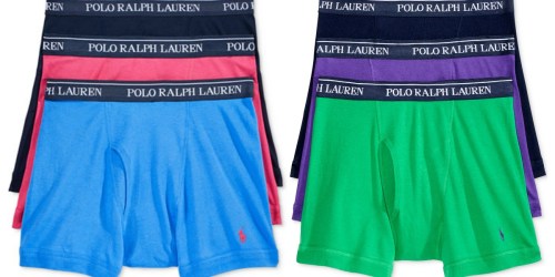 Macy’s: Ralph Lauren 3-Pack Boxer Briefs or Undershirts Just $17.99 (Regularly $40) + More
