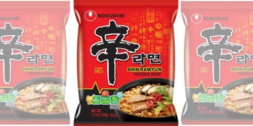 Amazon: NongShim Shin Ramyun Noodle Soup 20-Pack Just $16.23 (Only 81¢ Each)