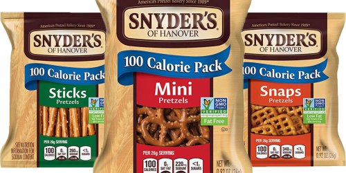 Amazon: Snyder’s Of Hanover Pretzels 88 Snack Size Bags Just $23.81 Shipped (27¢ Per Bag)