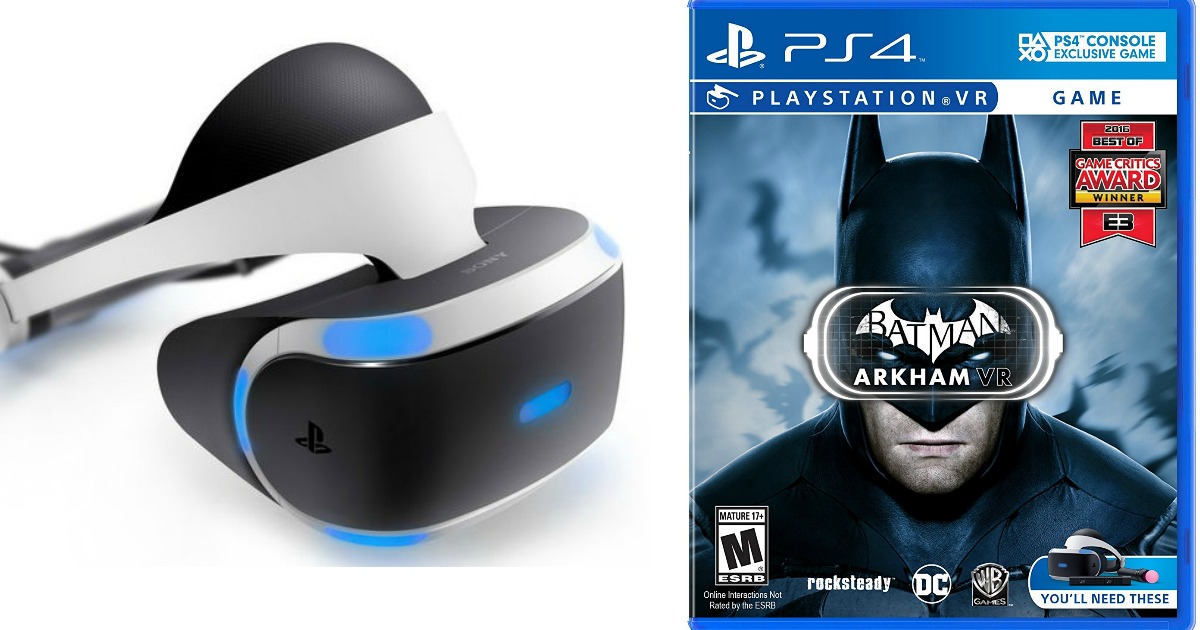 PlayStation 4 Virtual Reality Bundle Only 309.95 (Includes Batman