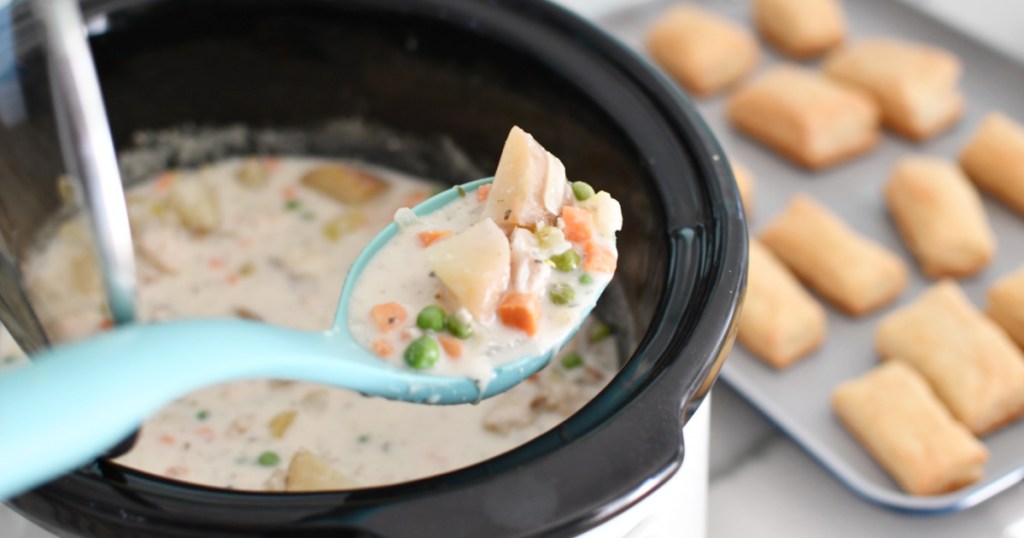 Easy Delicious Slow Cooker Chicken Pot Pie Soup