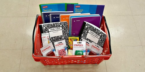Staples School Supply Deals: 25¢ Notebooks, Copy Paper 3 Pack Just $1 After Rebate & More (9/3-9/9)