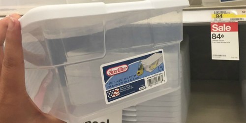Get Organized! Sterilite Storage Bins ONLY 76¢ at Target (No Coupons Needed)