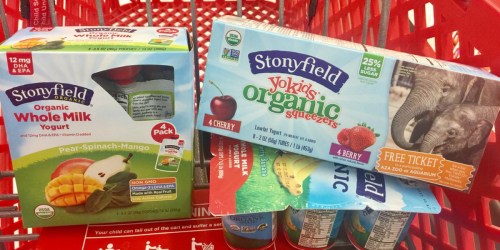 New $1/1 Stonyfield Coupon = Over 50% Off YoKids Organic Squeezers at Target & More