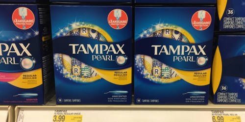 Target: Tampax Pearl 18 Count Tampons Only $1.99 After Cash Back (Regularly $4)