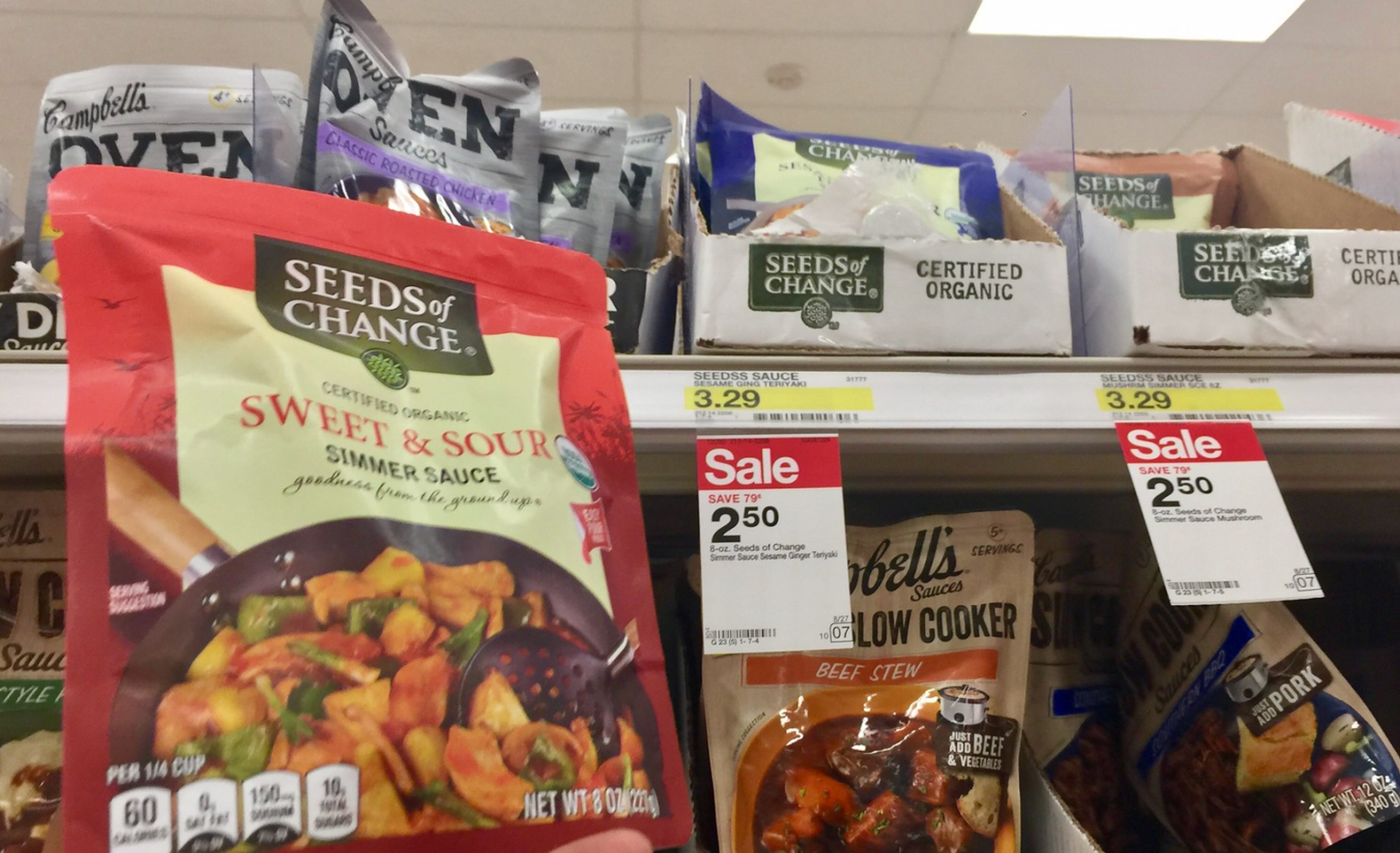 Target 50 Off Seeds of Change Organic Simmer Sauces