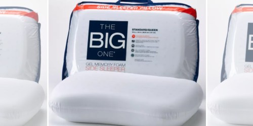 Kohl’s: The Big One Gel Memory Foam Sleeper Pillow Just $12.74 (Regularly $49)