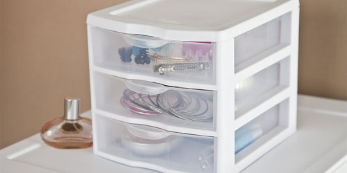 SIX Sterilite Small 3-Drawer Organizers Only $19.38 (Just $3.23 Each)