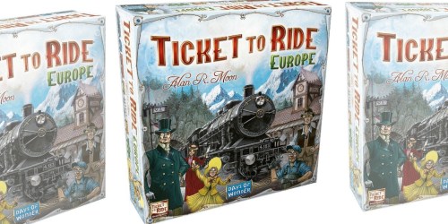 Amazon: Ticket to Ride Europe Board Game Only $23 (Great Reviews)
