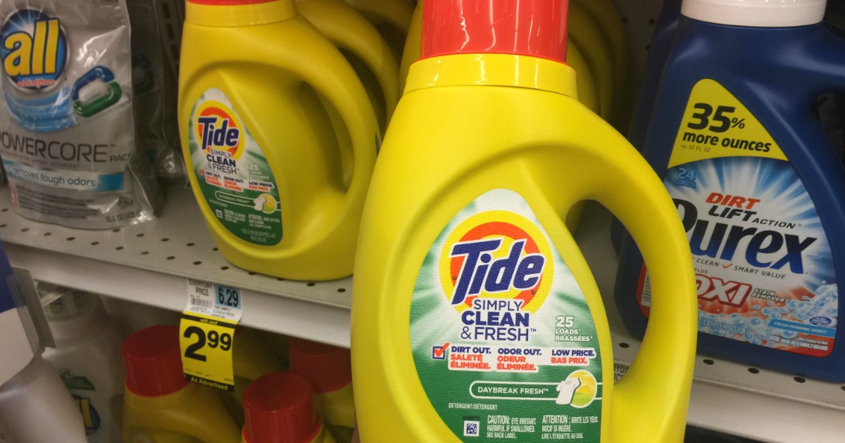 Rite Aid Tide Simply Laundry Detergent Only 1.99