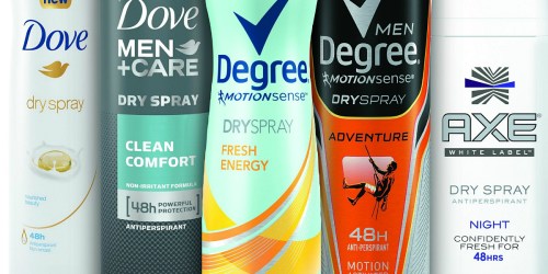 Walgreens Shoppers! Axe Body Sprays Only $2.49 Each + Savings on Dove & Degree Products