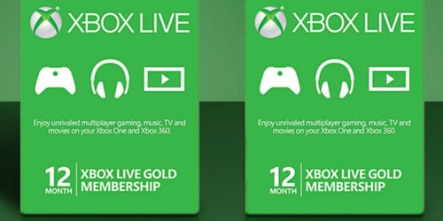 TWO 12 Month Xbox LIVE Gold Membership Cards Only $80.98 Shipped ($40.49 Each)