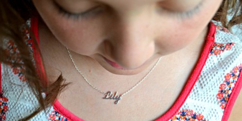 Zales Personalized Sterling Silver Necklaces ONLY $17.99 (Regularly $60+) – Awesome Gift Idea