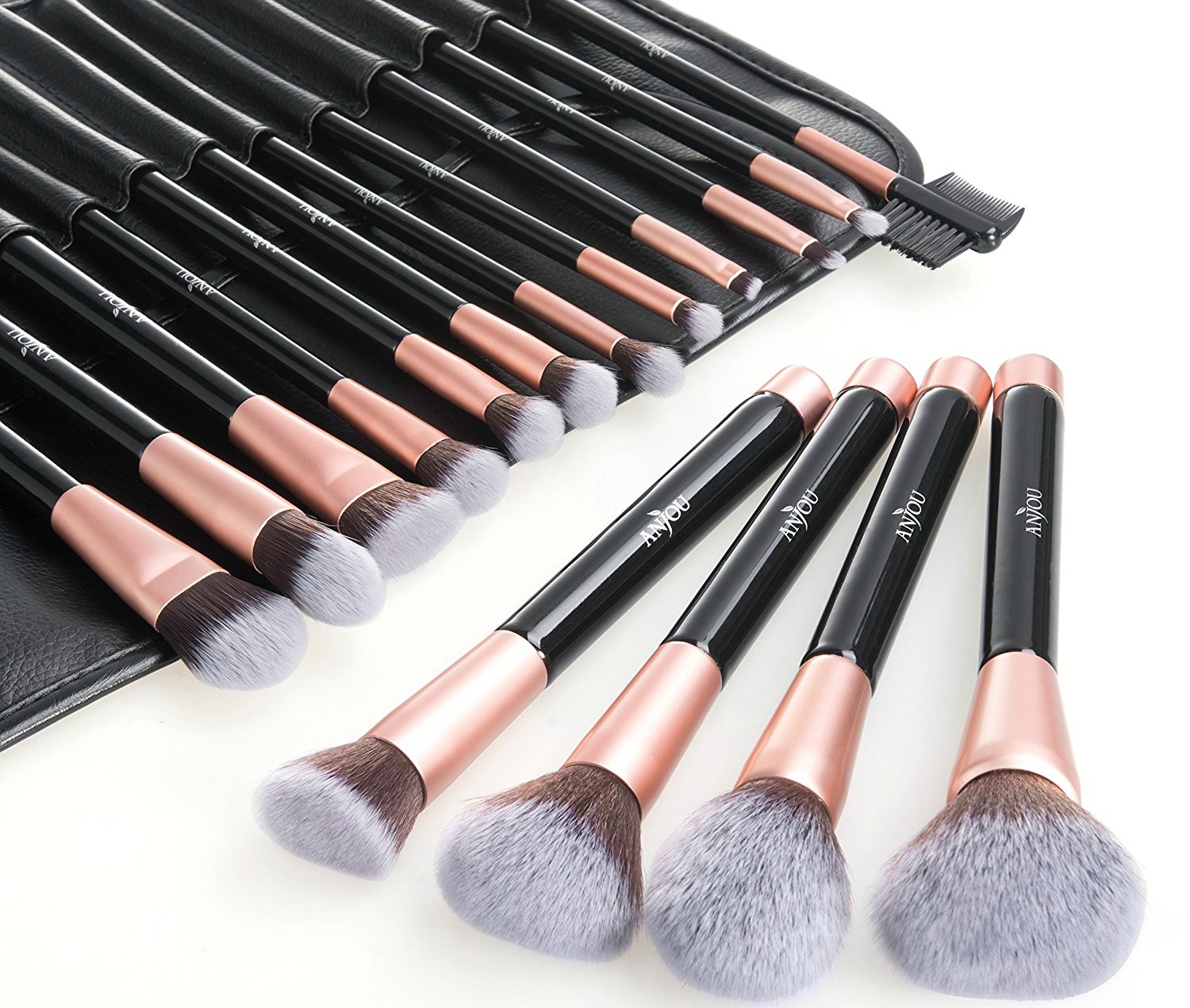Anjou 16-Piece Premium Cosmetic Brush Set