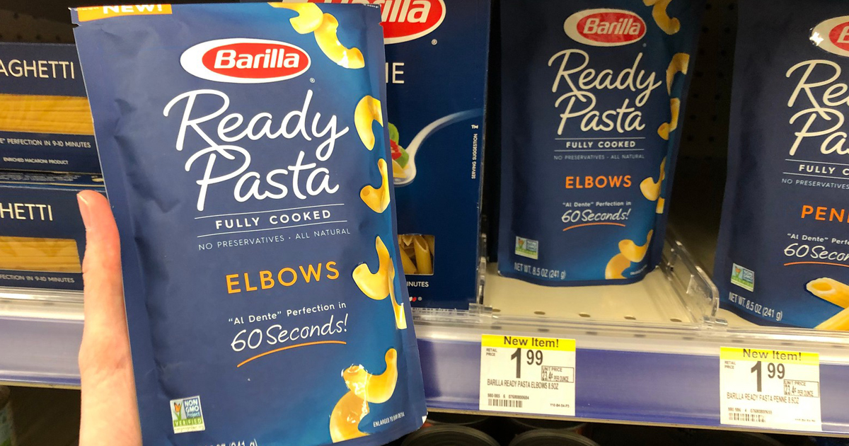 Walgreens Barilla Ready Pasta Only 59¢ (Regularly 1.99)