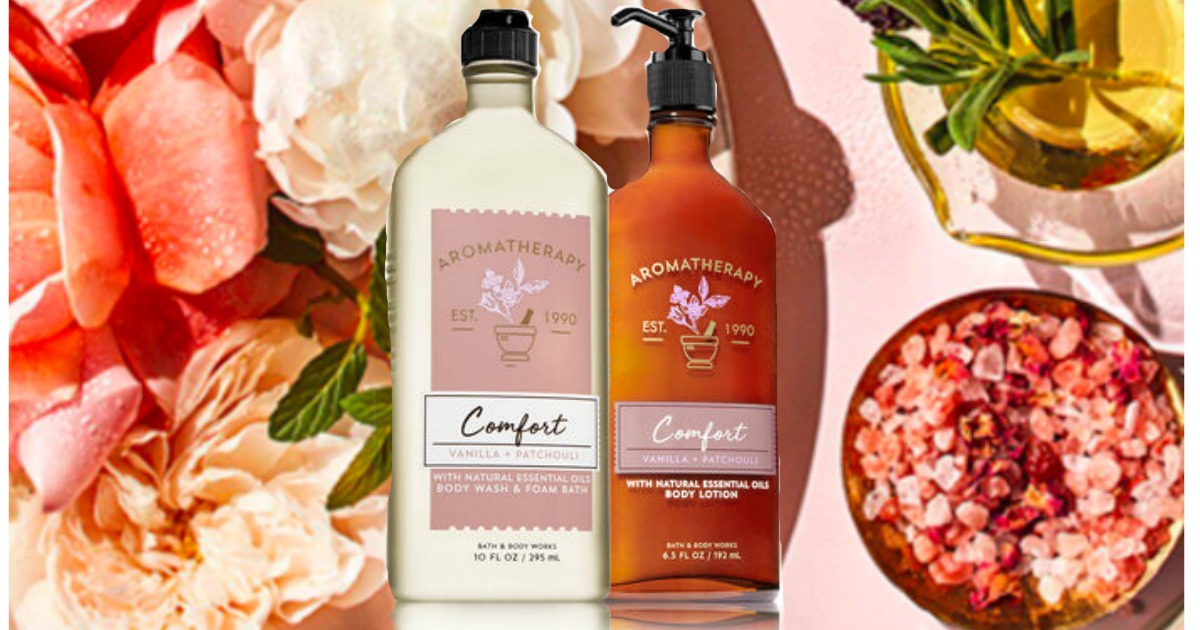 Bath & Body Works Free FullSize Aromatherapy Body Wash & Lotion w