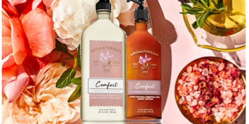 Bath & Body Works: Free Full-Size Aromatherapy Body Wash & Lotion w/ ANY Purchase ($27 Value)