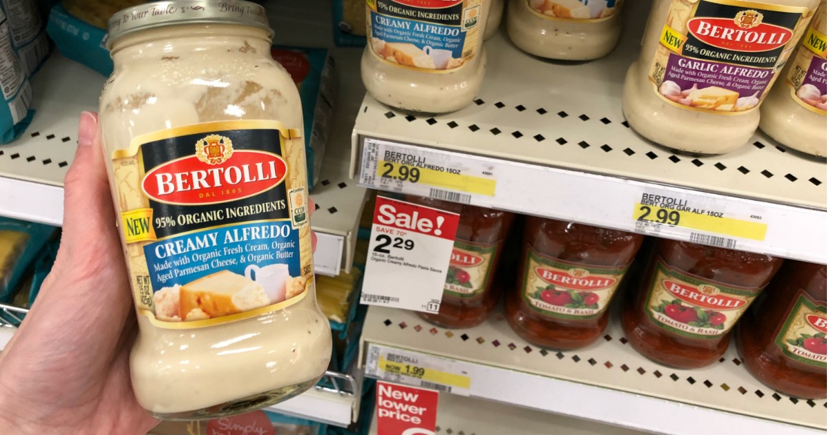 Target Bertolli Organic Alfredo Sauce Only 4¢ Each After Ibotta + MORE