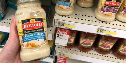 Target: Bertolli Organic Alfredo Sauce Only 4¢ Each After Ibotta + MORE