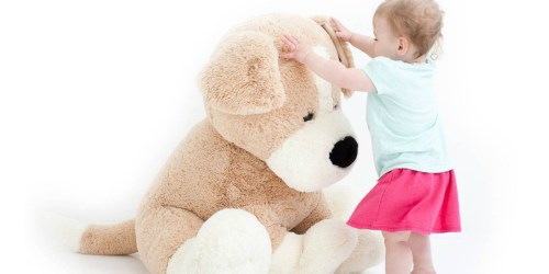 JUMBO Ultra Plush Sitting Dog Only $18.95 (Regularly $34)