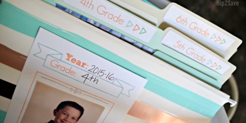 The BEST Way to Organize School Papers + FREE Printable Labels & Cover Sheets