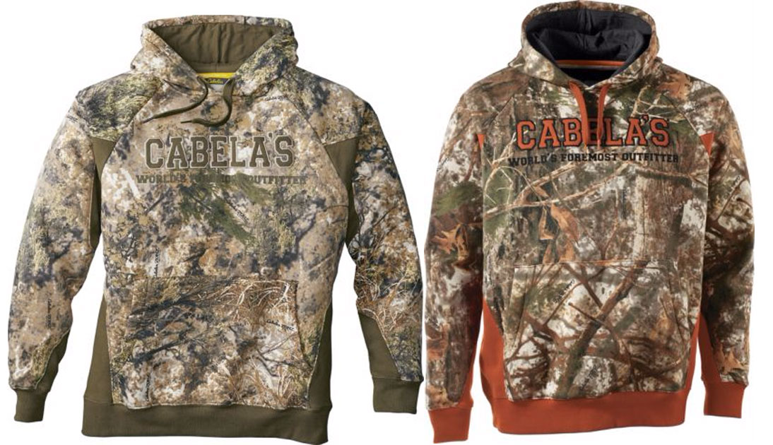 cabela's camo sweatshirt