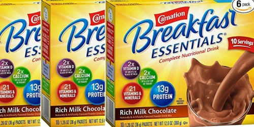 Amazon Prime: SIX Carnation Breakfast Essentials 10-Count Packs Just $11.99 Shipped