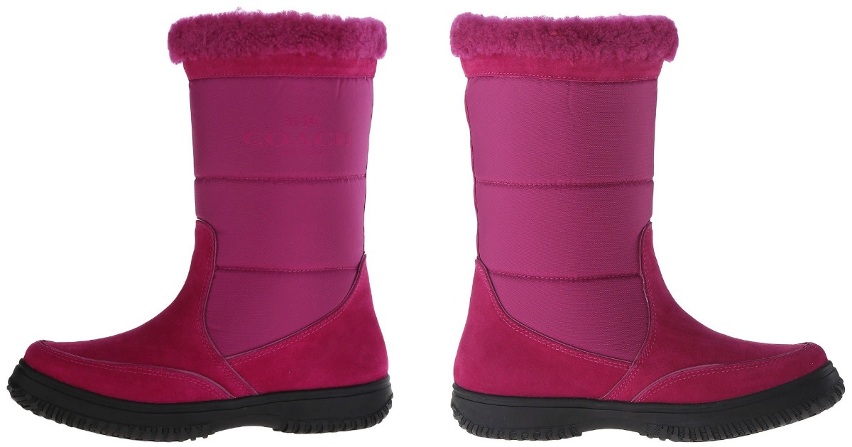 pink coach boots