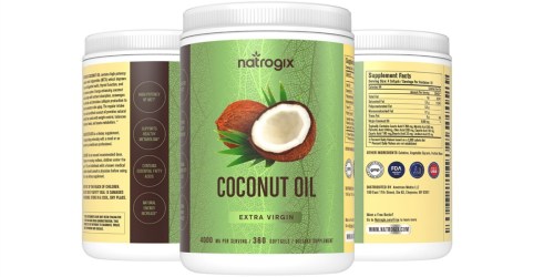 Amazon: Natrogix Virgin Coconut Oil Capsules 360-Count Bottle Only $14.99