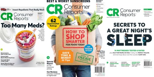 Consumer Reports Magazine 1-Year Subscription Only $17.99 (Just $1.38 Per Issue)