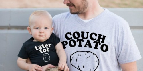 Cuteness Alert! Matching Daddy & Me Tees or Bodysuit Sets Just $12.99 Each (Regularly $25)