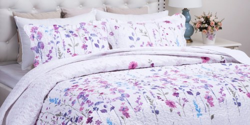 Amazon: Bedsure Quilt Coverlet AND Pillow Sham Set Only $20.24-$29.99 Shipped