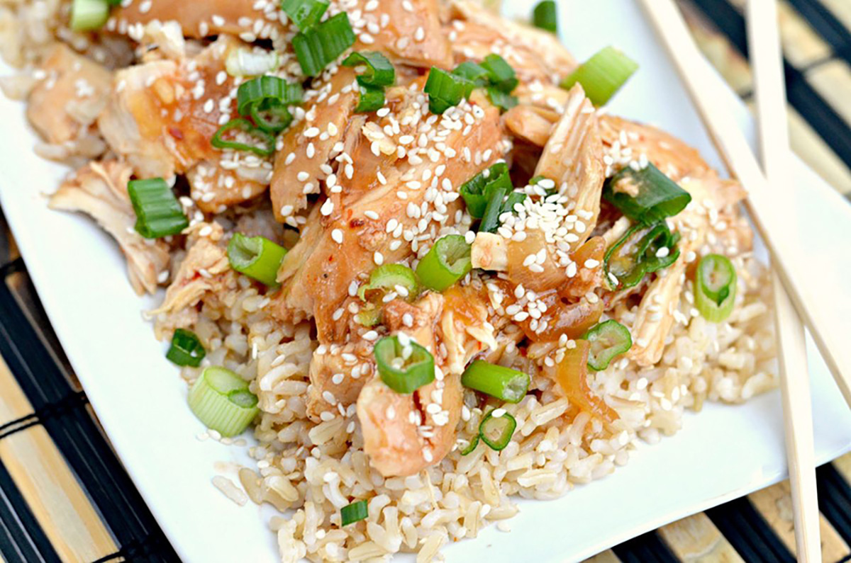 crockpot chicken recipes sesame chicken which is one of our easy chicken thigh Crock Pot recipes