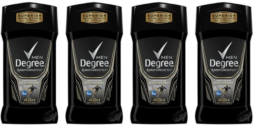 Amazon: Degree Men MotionSense Deodorant 4-Pack Only $6.09 Shipped (Just $1.52 Each)